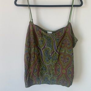 XXL ISAAC MIZRAHI Paisley Tank Top